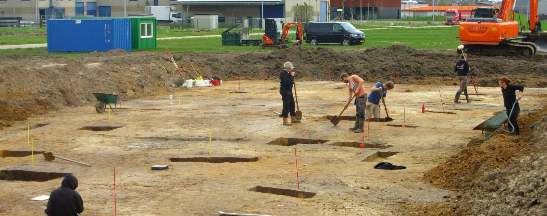 Archeologen aan het werk